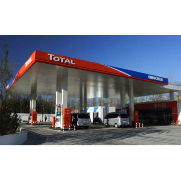 Space Frame Steel Structure Gas Station Canopy Design